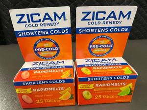 lot 109 image: Zicam Cold Remedy RapidMelts Citrus & Lemon-Lime Flavors