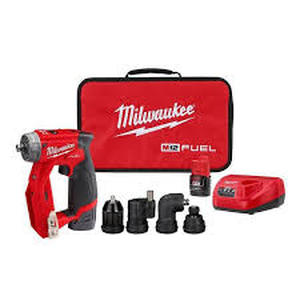 lot 21 image: Milwaukee M12 FUEL 12V Lithium-Ion Brushless Cordless 4-in-1 Installation 38 in. Drill Driver Kit with 4-Tool Heads Customer Returns See Pictures