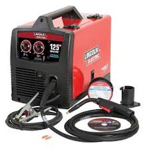 lot 43 image: Lincoln Electric Weld-Pak 140 Amp MIG and Flux-Core Wire Feed Welder, 115V, Aluminum Welder with Spool Gun sold separately  Customer Returns See Pictures