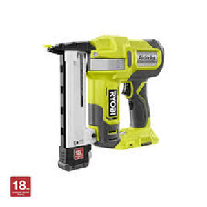 lot 58 image: RYOBI ONE 18V 18-Gauge Cordless AirStrike Narrow Crown Stapler (Tool Only)    Customer Returns See Pictures