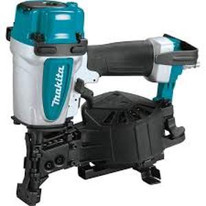 lot 62 image: Makita Pneumatic 1-34 in. 15 Degree Coil Corded Roofing Nailer    Customer Returns See Pictures