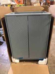 lot 2 image: Glacier Bay Lanier 25 in. Single Sink Laguna Blue Bath Vanity No Sink Customer Returns See Pictures