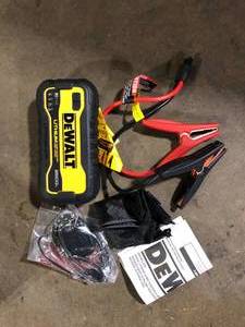 lot 18 image: DEWALT 2500 Peak Amp Lithium Jump Starter with USB Power Bank   Customer Returns See Pictures