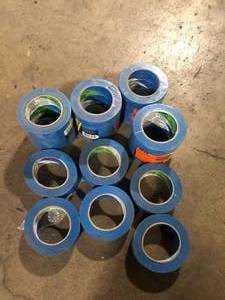 lot 32 image: Lot of Blue 3M painters Tape Customer Returns See Pictures
