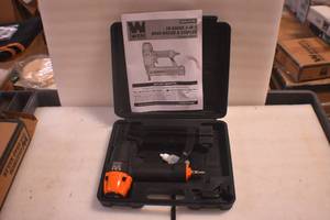 lot 35 image: WEN 61722K 18-Gauge 2-in-1 Pneumatic 2-Inch Brad Nailer and 14-Inch Crown Staple