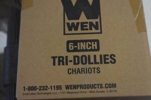lot 49 image: WEN DL6165 6-Inch 165-Pound Capacity Furniture Moving Tri-Dolly Set (4 Pack)