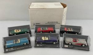 lot 11 image: Misc. Miniature Die Cast Cars Including Buick, Corvette, Mustang, And More NIB