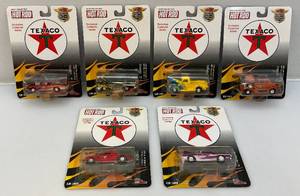 lot 31 image: RARE Hod Rod Mail Away Set Of TAXACO Miniature Die Cast Cars (NOC)