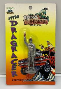 lot 46 image: Vintage Jimmy Flintstone Studios Inc Nitro Dragracer Die Cast Figurine