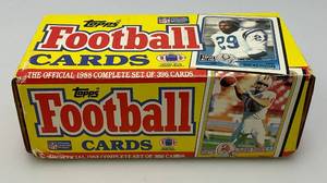 lot 52 image: 1988 TOPPS Football Cards In Original Box