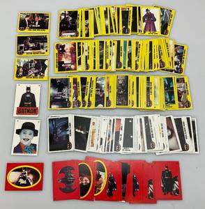 lot 67 image: Misc. Vintage Unsorted 1980s BATMAN Trading Cards