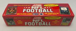 lot 72 image: 1990 Score Football Trading Card Set (Factory Sealed)
