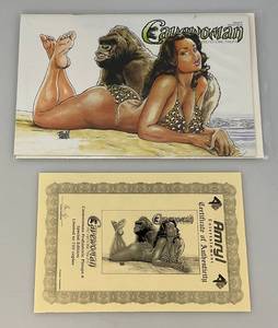 lot 110 image: CAVEWOMAN Prehistoric Pinups Special Edition Limited 1750 With COA