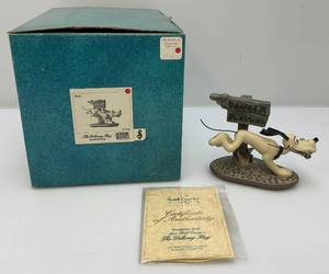 lot 149 image: WDCC Walt Disney Classic Collection PLUTO The Delivery Dog Dynamite Dog In Original Box
