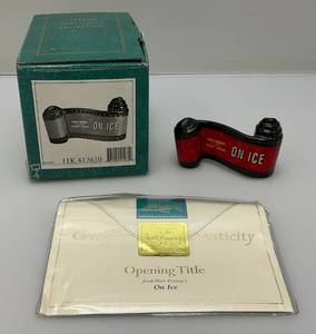 lot 160 image: WDCC Walt Disney Classic Collection Mickey Mouse (On Ice) Opening Title Scroll With COA In Original Box