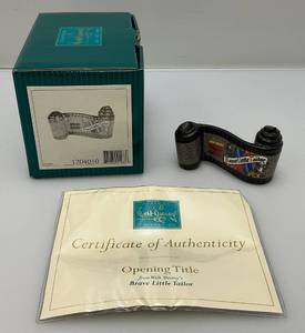 lot 164 image: WDCC Walt Disney Classic Collection (Brave Little Tailor) Opening Title Scroll With COA In Original Box