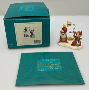 lot 179 image: WDCC Walt Disney Classic Collection 1997 Chip n Dale Mischief Makers Plutos Tree Ornament With COA In Original Box