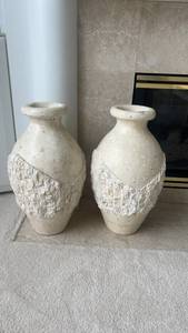 lot 91 image: Pair of Large Decorative Stone Vases