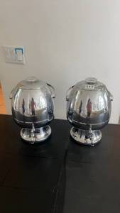 lot 117 image: Set of 2 Chrome Coffee Samovars