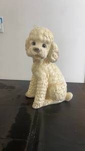 lot 124 image: Vintage Ceramic Poodle Figurine