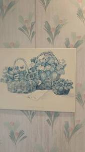 lot 166 image: Jo Moulton Signed Karas Gift Floral Basket Print