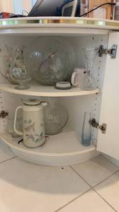 lot 168 image: Collection of Glassware and Vintage Hot Water Jug