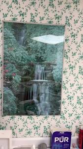 lot 212 image: Framed Waterfall Scenic Artwork