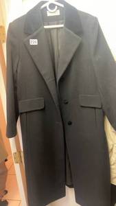 lot 226 image: Classic Black Wool Overcoat