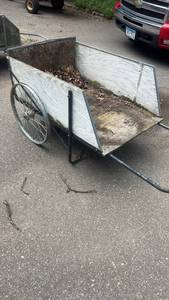 lot 243 image: Used Heavy-Duty Garden Cart with Metal Frame