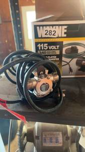lot 282 image: Wayne Utility Pump 115 Volt 340 GPH Chrome Plated Bronze