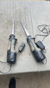 lot 296 image: Set of 2 Rapala ION Electric Fillet Knives with Chargers