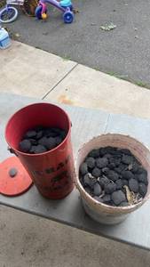 lot 329 image: Weber Charcoal Grill with Two Buckets of Charcoal
