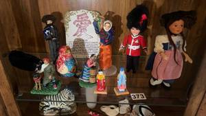 lot 373 image: Collection of Cultural Dolls and Figurines