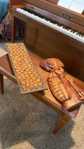 lot 391 image: Set of African-Themed Wooden Wall Hangings and Woven Art