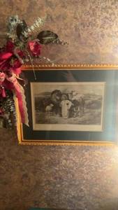 lot 449 image: Framed Lithograph Print Peace by F & N