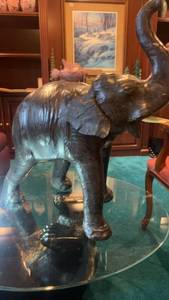 lot 479 image: Handcrafted Elephant Sculpture