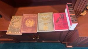 lot 490 image: Collection of 5 Vintage Books by Will Carleton and B.M. Bower