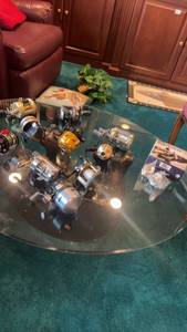 lot 496 image: Collection of 9 Fishing Reels Various Brands and Models