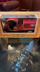 lot 503 image: 1919 GMC Tanker Die-Cast Metal Replica with Compass