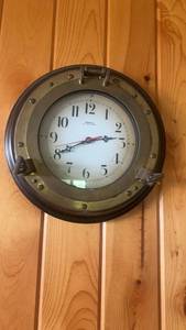 lot 511 image: Vintage Nautical Porthole Wall Clock
