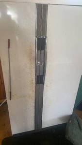 lot 537 image: Vintage Double-Door Refrigerator with Shelving