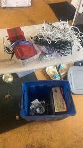 lot 539 image: Collection of Holiday Decorations and Memorex Ultra Speed CD Recorder