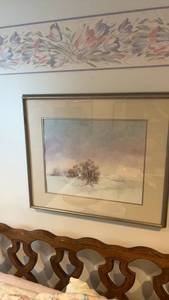 lot 604 image: Set of 2 Framed Watercolor Paintings