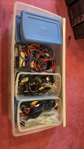lot 609 image: Large Collection of Various Cables and Wiring Accessories