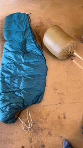 lot 651 image: Used Mummy Sleeping Bag with Compression Sack