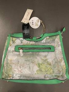 lot 4 image: Le Miel 3-in-1 Vegan Handbag Set with Floral Mesh Design
