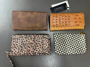 lot 16 image: Collection of 4 Womens Wallets - Animal Print, Leather, Vegan