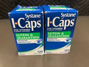 lot 58 image: Two Boxes of Systane I-Caps Eye Vitamin & Mineral Supplement 120 Tablets
