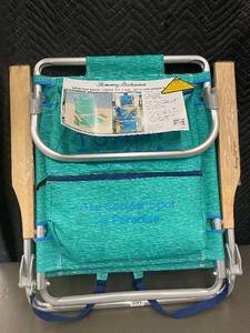 lot 60 image: Tommy Bahama Backpack Beach Chair with Cooler Pocket and Hardwood Arms