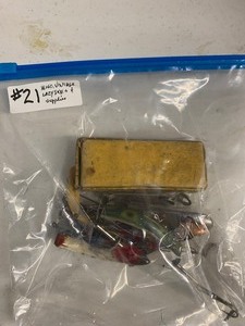 lot 21 image: Vintage Lazy Ike lures and misc